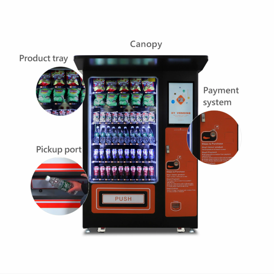 Outdoor Snackautomat XY-DLY-10C-HW-21.5 mit Lift