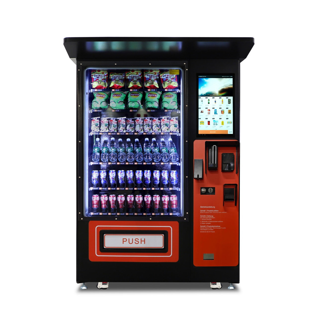 Outdoor Snackautomat XY-DLY-10C-HW-21.5 mit Lift